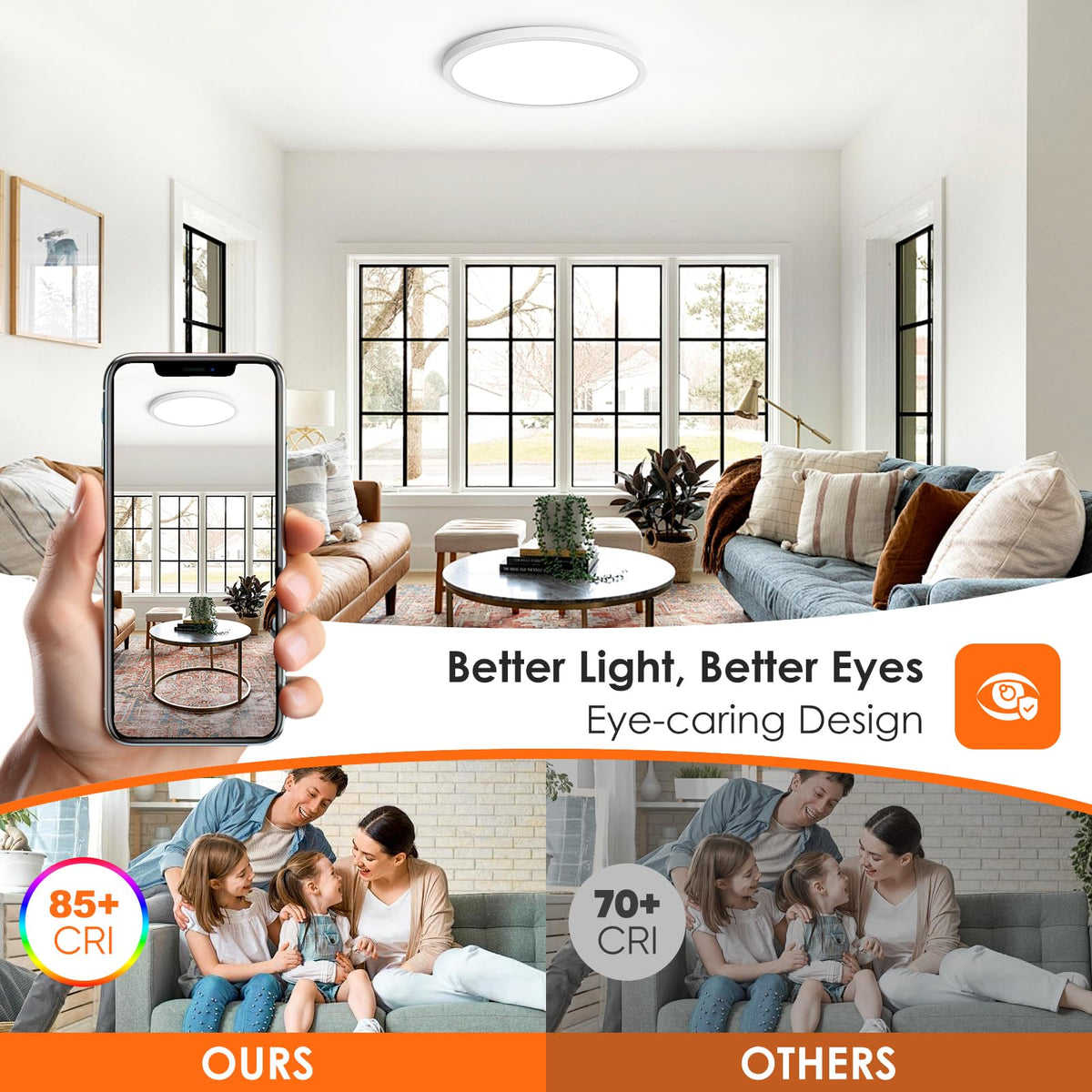 Brightever daylight 5000K light offers crisp task lighting for daytime activities