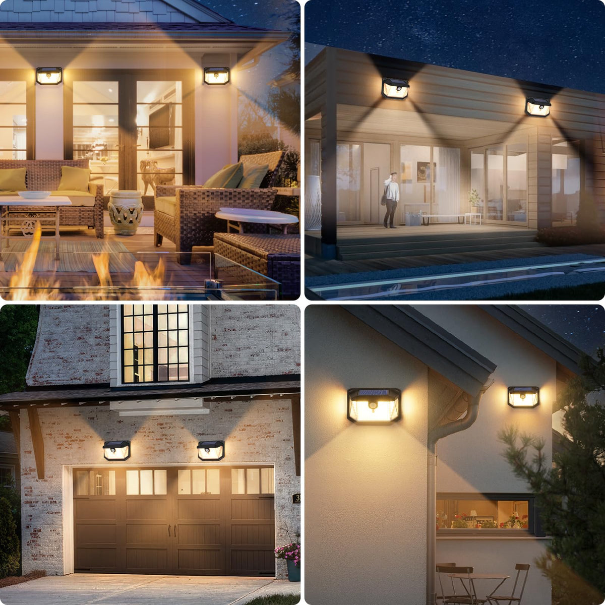 Brightever energy-saving solar lights run 8–10 hours nightly.