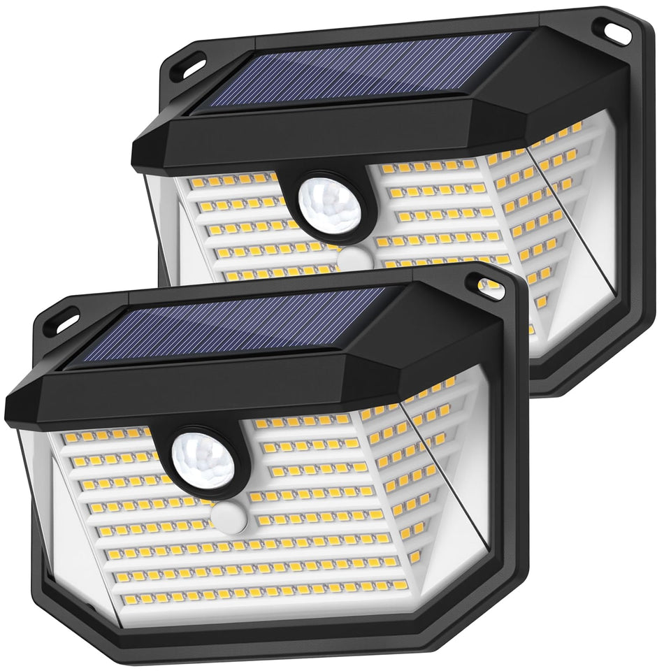 Brightever front-door solar lights illuminate your path safely.