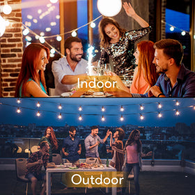 Brightever 52 G40 dimmable globe bulbs offer adjustable brightness for cozy gatherings.