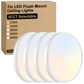Brightever seven-inch flush mount light with ultra-thin profile for modern rooms