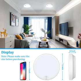 Brightever 7.2 inch ceiling light brightens basements and utility areas.