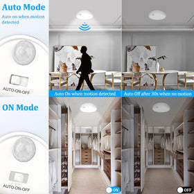 Brightever ceiling light with motion sensor lights pantry automatically when approached.