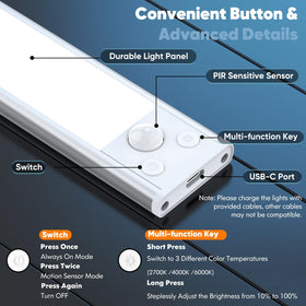 Brightever color temperature options from warm to daylight