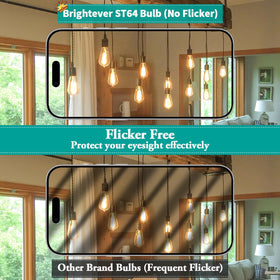 Brightever CRI 90 plus vintage LED preserves true colors.