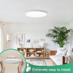 Brightever dimmable ceiling light offers smooth brightness from 5% to 100%.