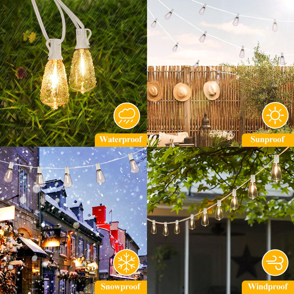 Brightever dimmable LED string lights enable flexible mood control.