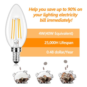 Eco-friendly Brightever E12 LED bulb, mercury-free for safe home lighting.