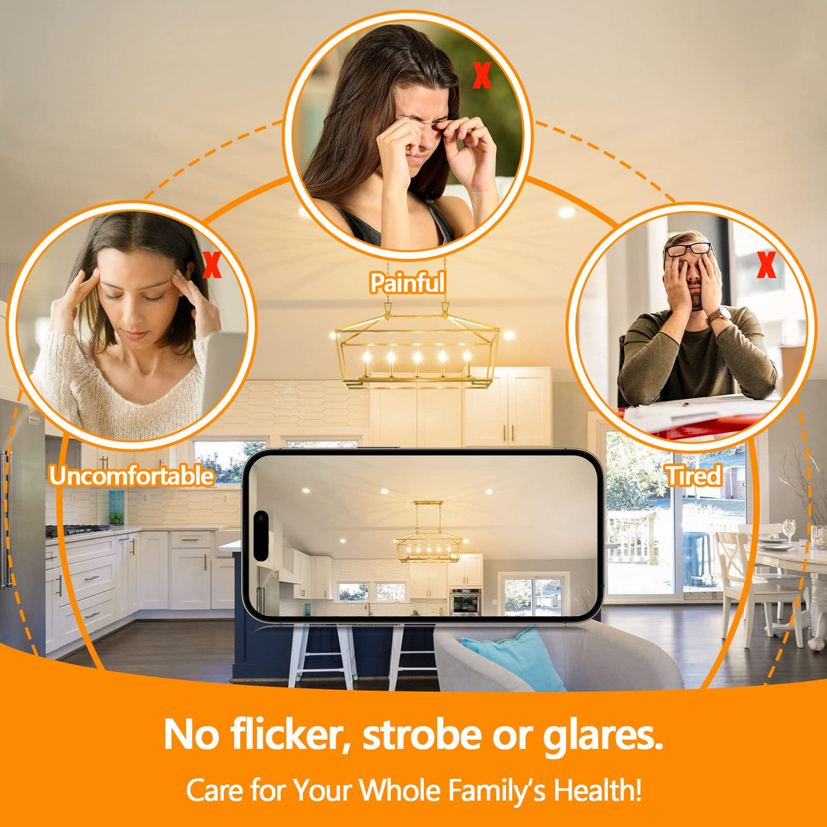 Long-lasting Brightever E12 candle bulb with over 25,000 hours lifespan.