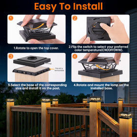 Brightever 30 second installation makes upgrading outdoor lighting simple and tool free