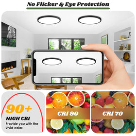 Brightever easy-install LED ceiling light with twist-and-lock setup