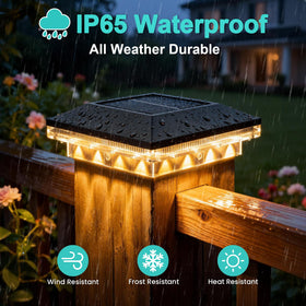Brightever easy installation without wiring on standard posts.