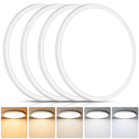 Brightever flush-mount LED 12-inch, ultra-thin profile for a seamless ceiling look.
