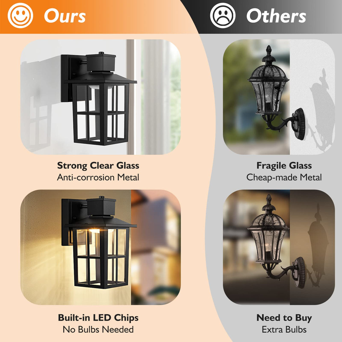 Brightever garden path light provides steady, safe illumination after dark.