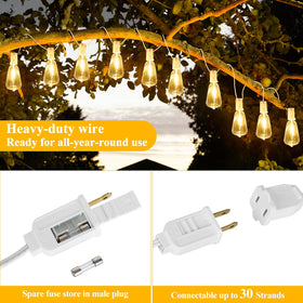 Brightever reinforced hooks and cords simplify hanging and secure setup