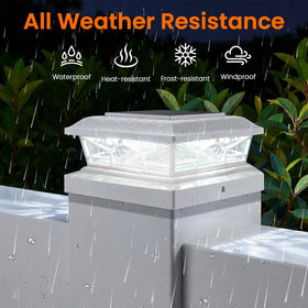 Brightever IP65 waterproof post cap design built for all-weather use.