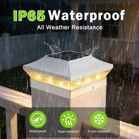 Brightever IP65 weather-resistant post light standing up to rain and snow