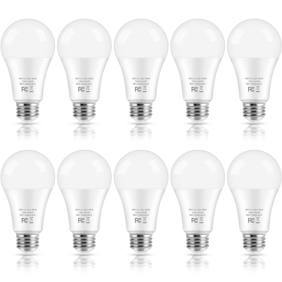 Brightever LED bulb with 1500 lumens providing daylight white illumination for living spaces.