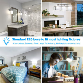 Brightever long-life bulbs last over 25,000 hours for fewer replacements.