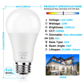 Brightever bulb enables energy savings versus incandescent bulbs