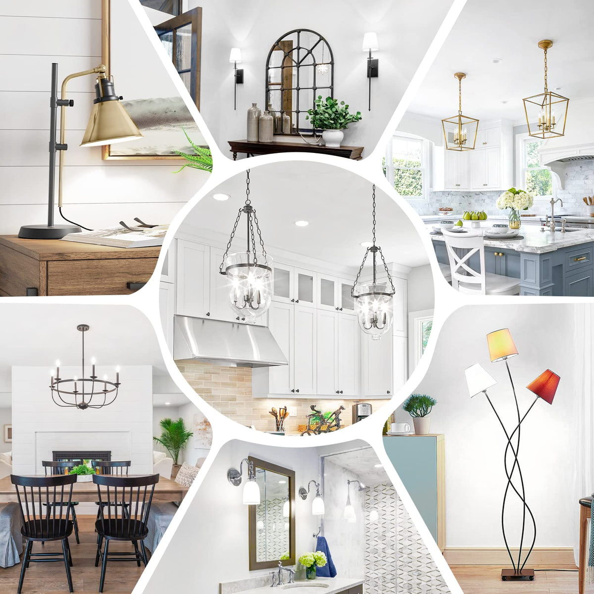 Brightever decorative lighting bulbs enhance lamps, chandeliers, and wall fixtures.