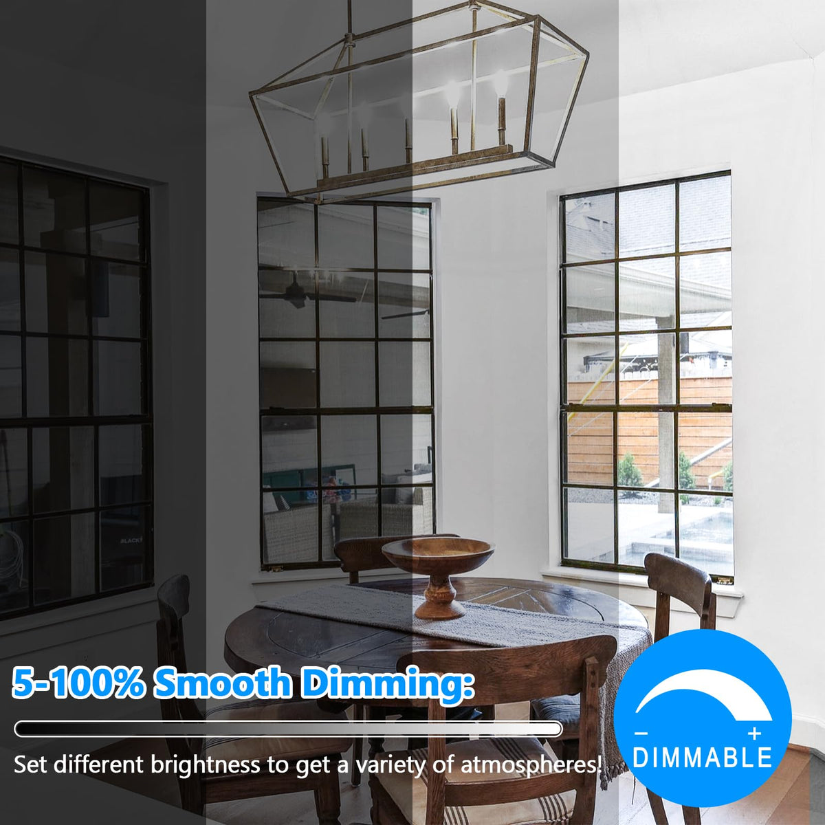 Brightever LED candle bulbs save energy while delivering bright, long-lasting light.