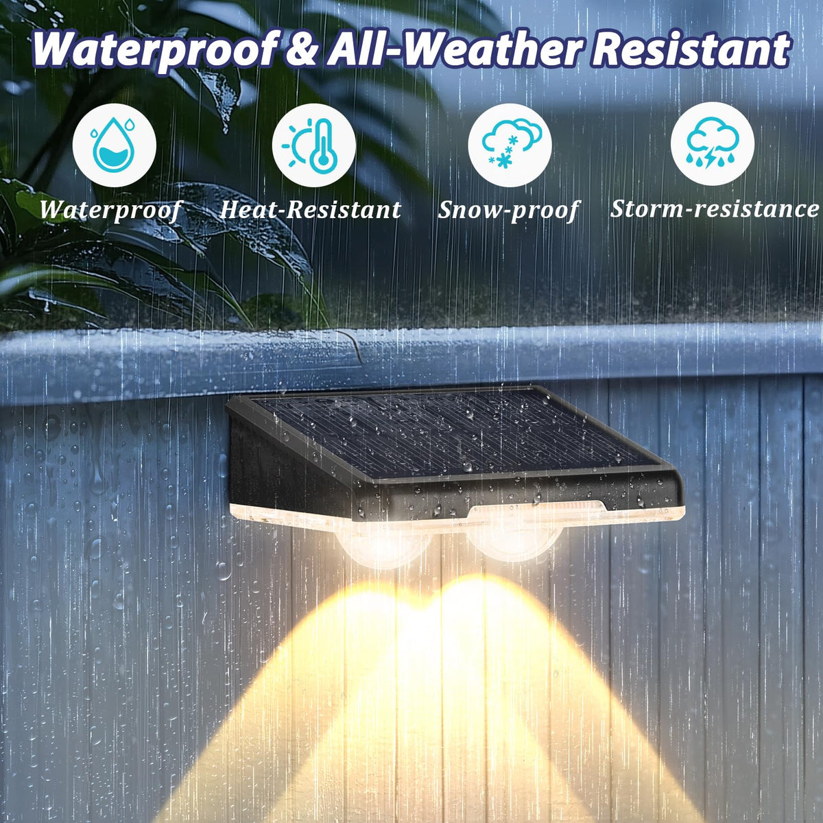 Brightever LED fence light delivers an 80-lumen focused beam