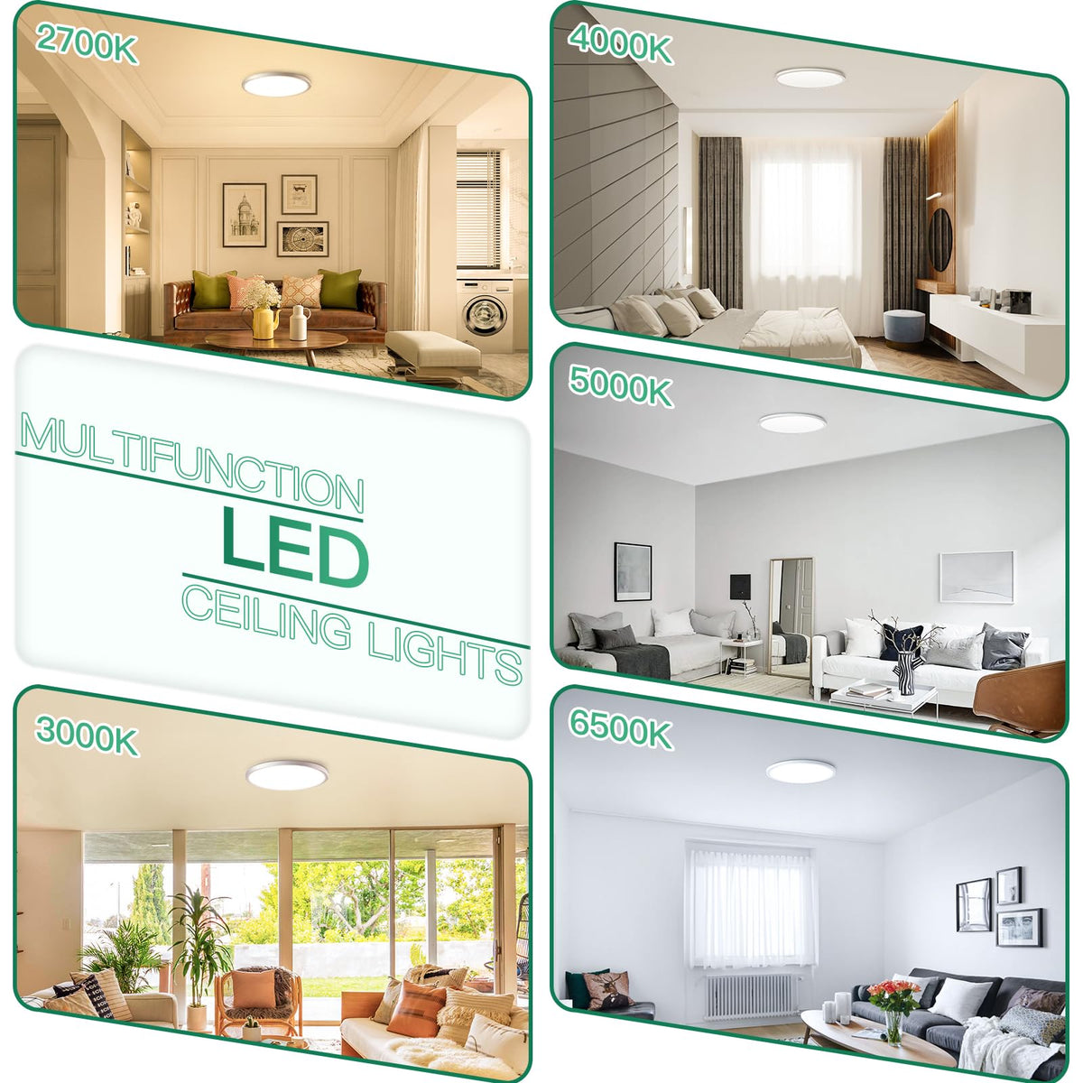 Brightever long-lasting ceiling light designed for 25,000+ hours of use