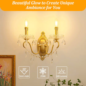 Brightever long life LED candle bulb for fewer replacements.