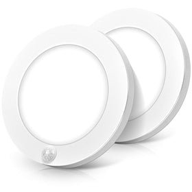 Brightever motion-sensor ceiling light front view with 3 color options for mood lighting