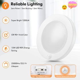 Brightever hardwired ceiling light design without batteries or bulbs