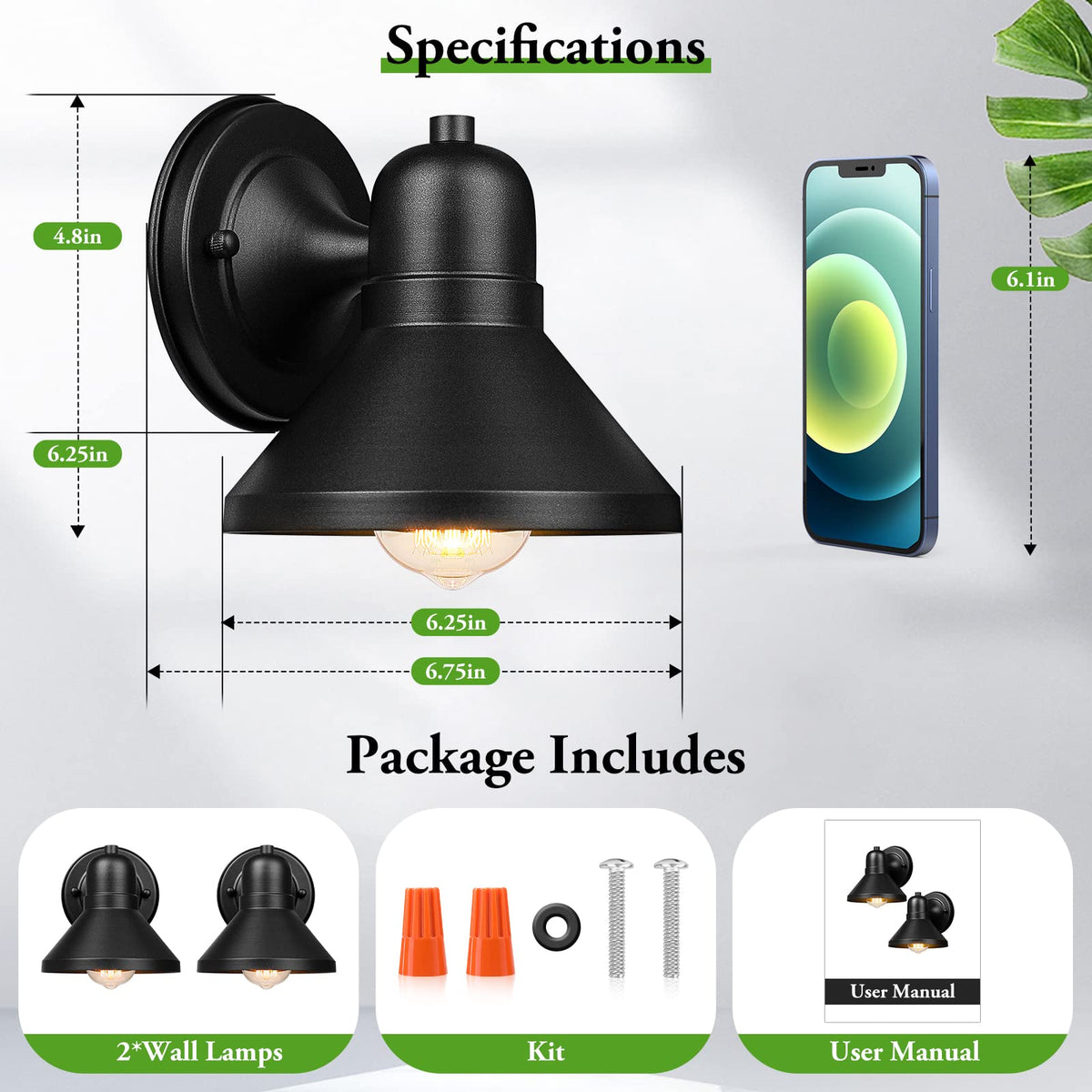 Brightever outdoor lantern for garage wall provides weatherproof exterior lighting