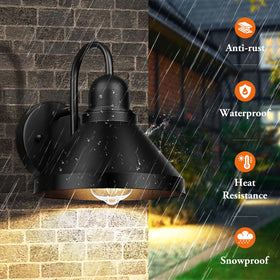Brightever outdoor lighting in garage setting demonstrates durable weather resistance