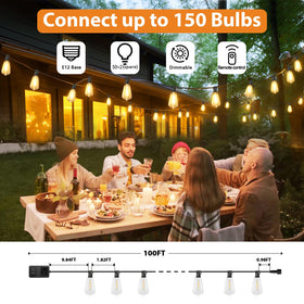 Brightever versatile lighting for patios, cafes, and events.