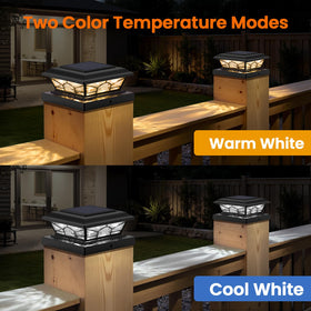 Brightever solar fence post light shows waterproof performance ideal for all weather