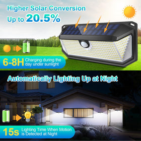 Brightever lights with 270-degree wide-angle coverage for broad area visibility