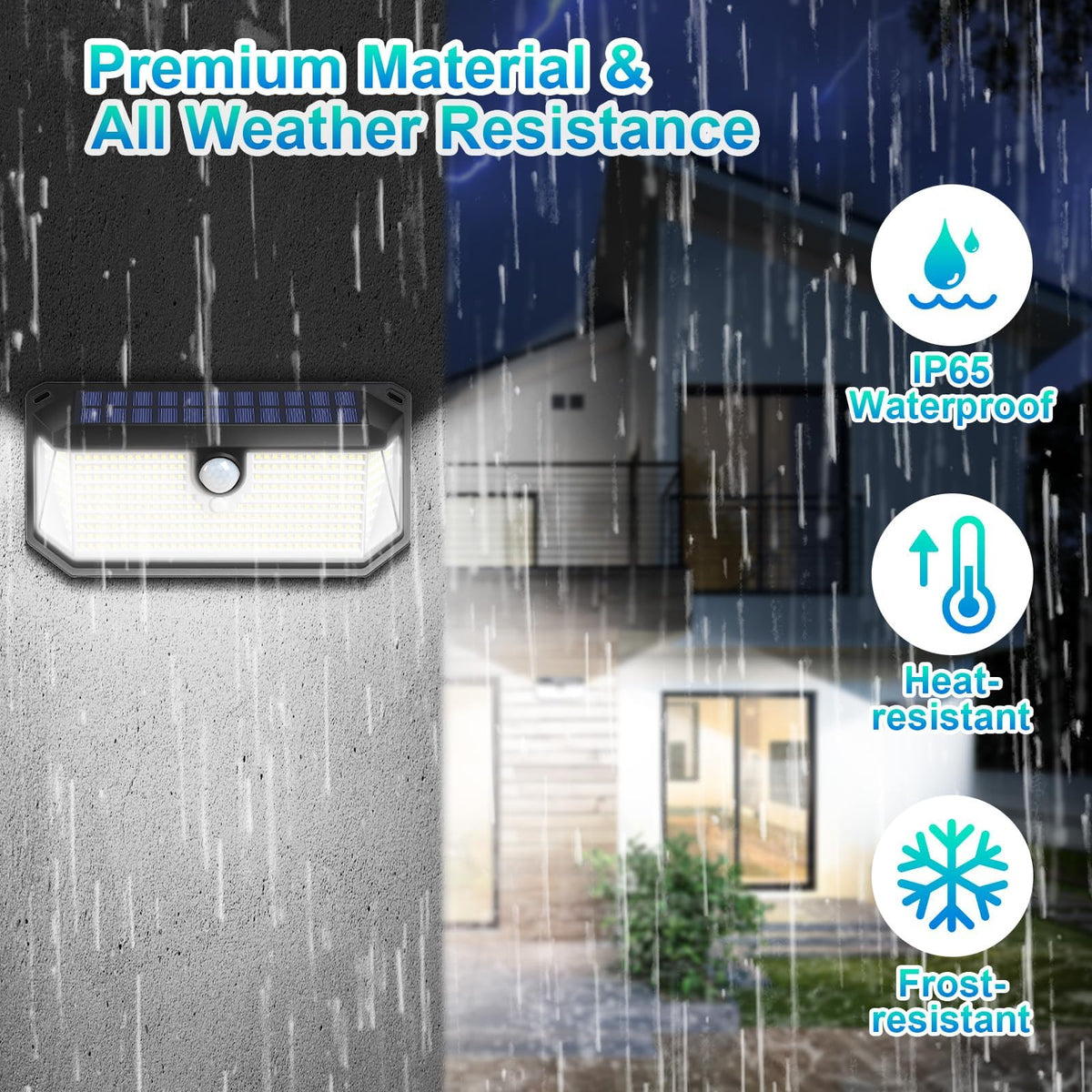 Brightever outdoor lights install easily with included screws—no wiring needed