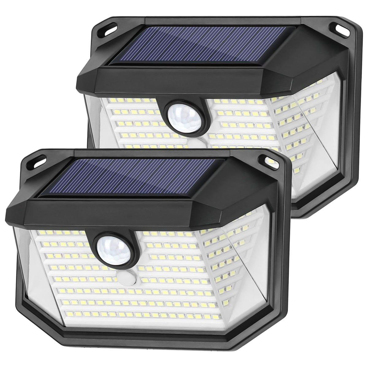 Brightever solar outdoor lights mounted on wall illuminate entryways safely at night.