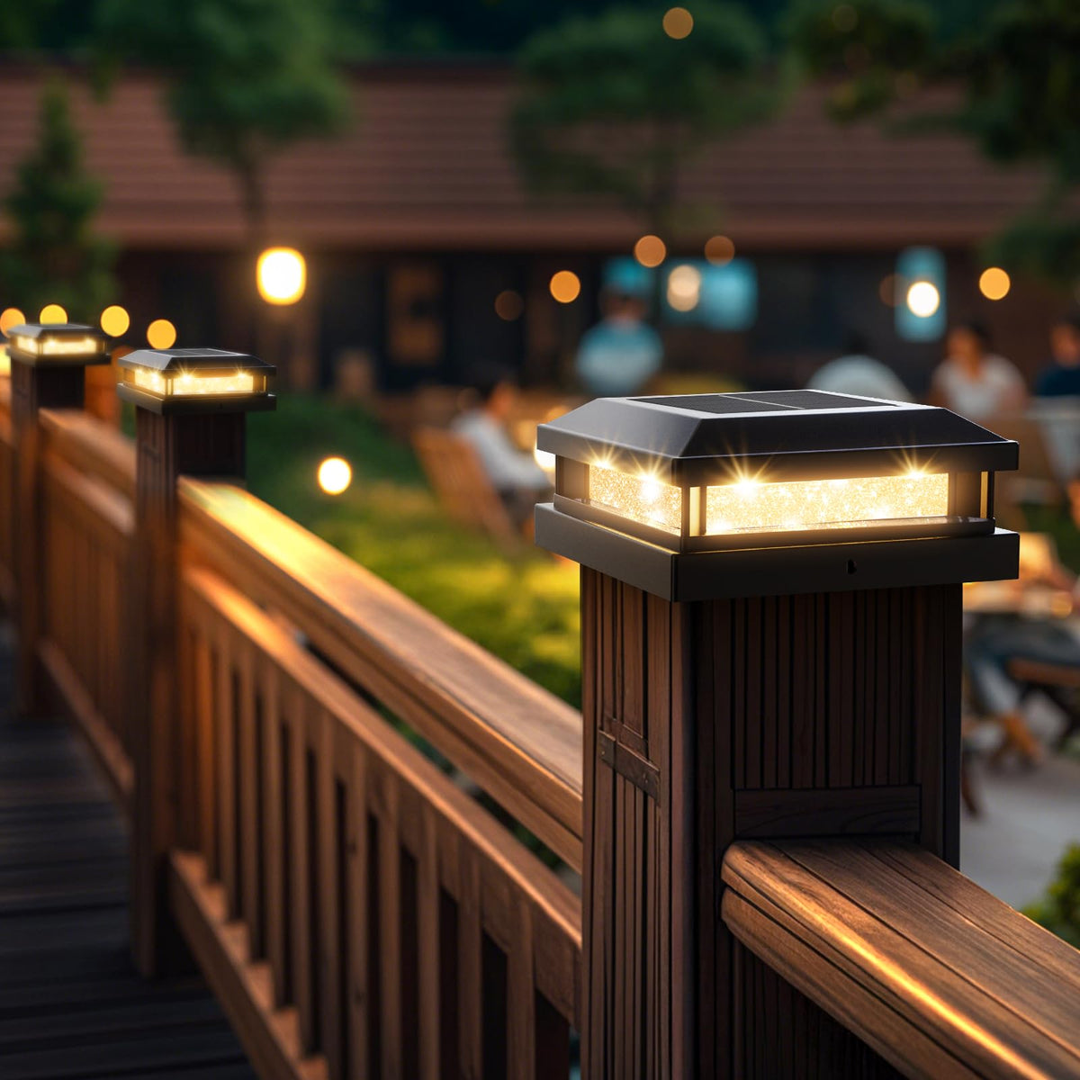Brightever 4x4/5x5 post compatibility, versatile outdoor lighting.