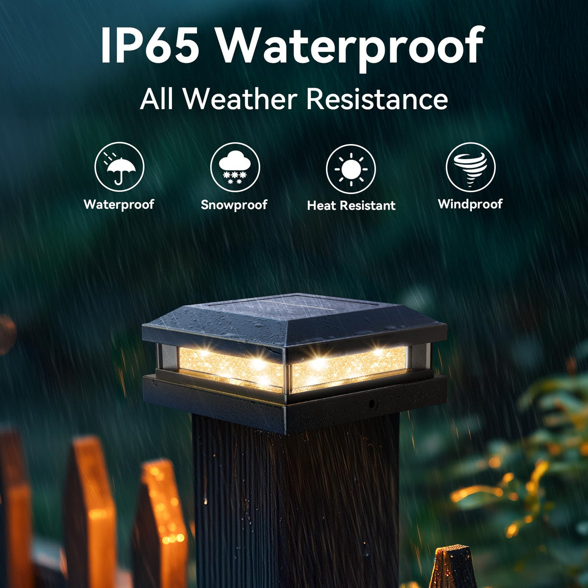 Brightever post light installation kit included for quick setup on four post sizes.