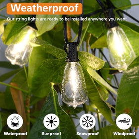 Brightever ST38 LED bulbs for durable, shatterproof outdoor lighting.