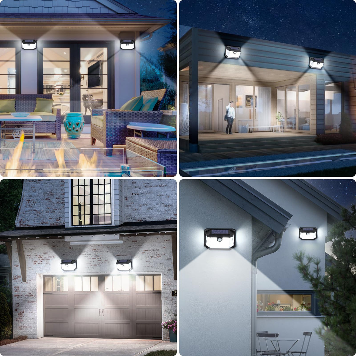 Brightever two-pack is ideal for patios, gardens, and garages.
