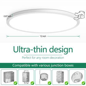 Brightever universal junction box compatibility simplifies mounting options.