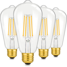 Brightever vintage Edison bulb with clear glass for retro ceiling fixtures.