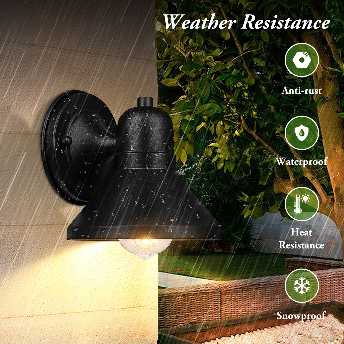 Brightever wall lantern installation-friendly design supports easy DIY setup