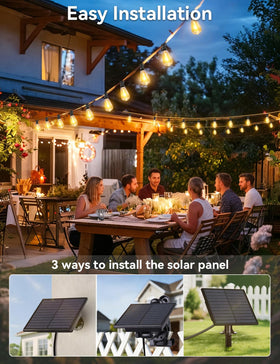 Brightever warm 2700K glow creates inviting outdoor ambiance.