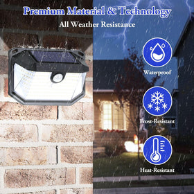 Brightever waterproof and weather-resistant solar light withstands rain and harsh weather.