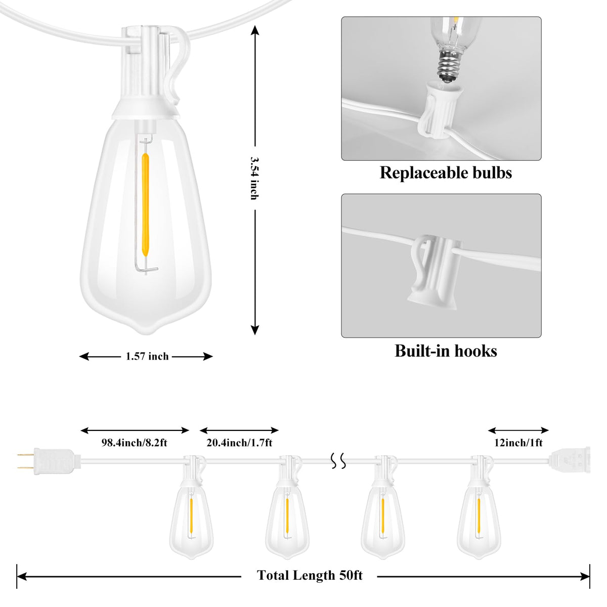 Brightever weatherproof outdoor lights withstand rain and heat for year-round use