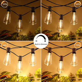 Brightever weatherproof outdoor string lights withstand rain and wind for year-round use.