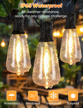 Brightever lights create wedding and party ambience with warm, inviting glow.